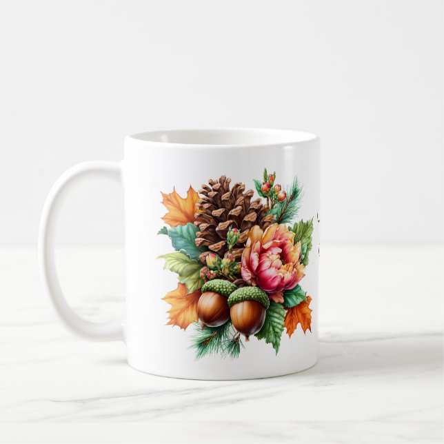 Taza De Café El Otoño Es Hermosa Mug (Izquierda)