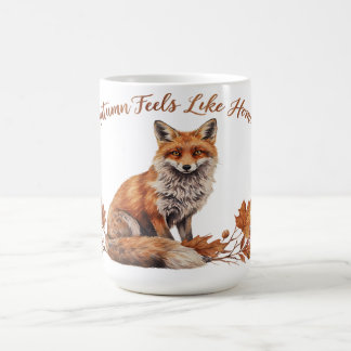 Taza De Café El otoño se siente como un zorro en casa