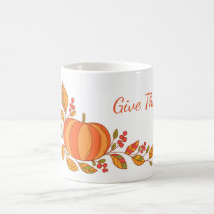 Taza De Café El otoño Taza-Da gracias