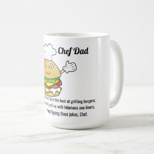 Taza De Café El Padre Chef Sigue Cayendo En El Día De Los Padre