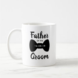 Taza De Café El padre clásico de la Bowtie del Groom