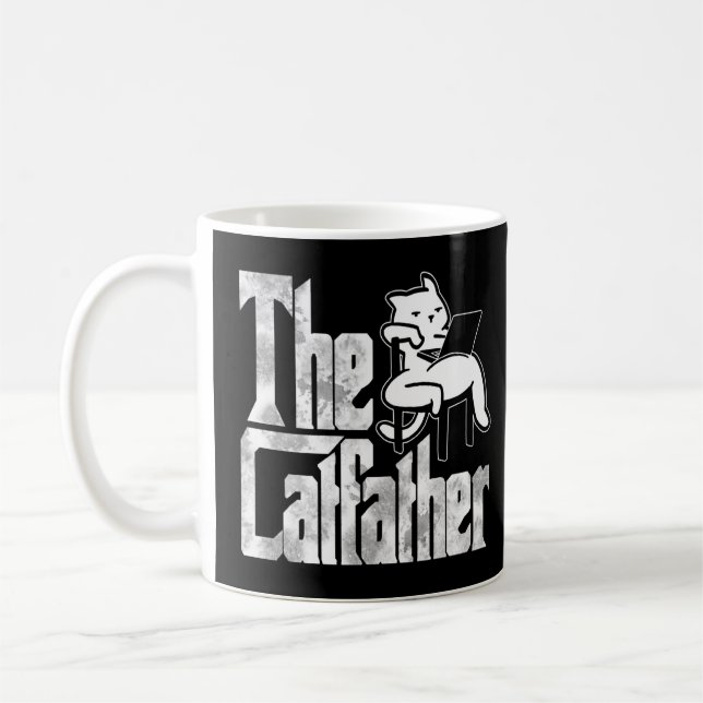 Taza De Café El Padre Del Gato El Padre Del Padre Del Catarro E (Izquierda)