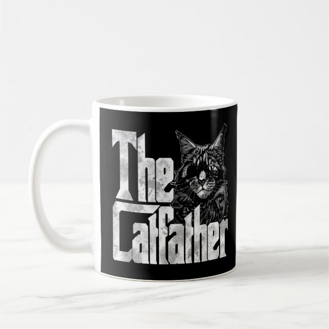 Taza De Café El Padre Del Gato El Padre Del Padre Del Padre Del (Izquierda)