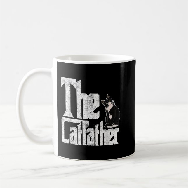 Taza De Café El padre del gato Mafia Whiskers (Izquierda)