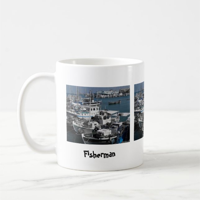 Taza De Café El padre del pescador amigo Mug (Izquierda)