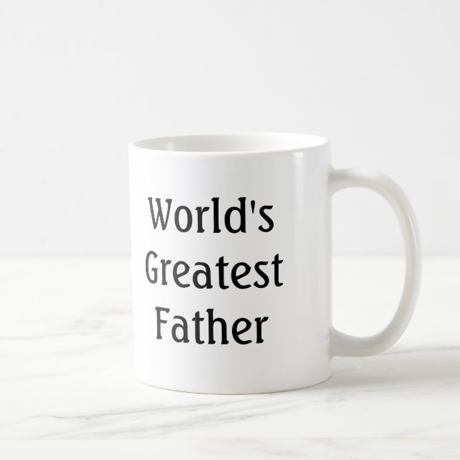 Taza De Café El padre más grande del mundo (en ley) (Derecha)