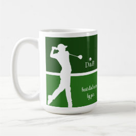 Taza De Café el padre regalo golf, mejor padre por par