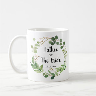 Taza De Café El padre verde de la novia Boda Mug