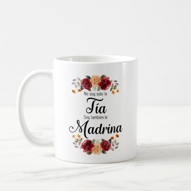 Taza De Café El padrino español 2023 quiere ser mi Madrina (Izquierda)