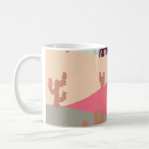 Taza De Café El paisaje montañoso alcanza su punto máximo al at