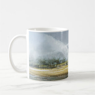 Taza De Café El paisaje petrolero de los geysers de Kamchatka
