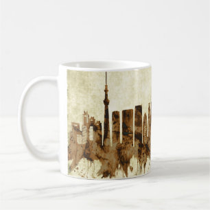 Taza De Café El paisaje urbano de Tokio