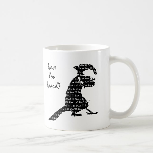 Taza De Café El pájaro es la palabra (Derecha)