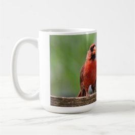 Taza De Café El pájaro madrugador obtiene el café, el cardenal 
