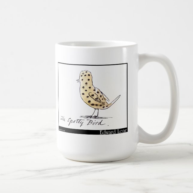 Taza De Café El pájaro manchado de Edward Lear (Derecha)