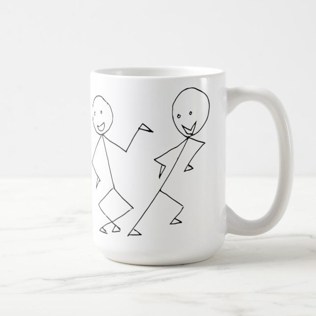 Taza De Café El palillo figura el baile (Derecha)