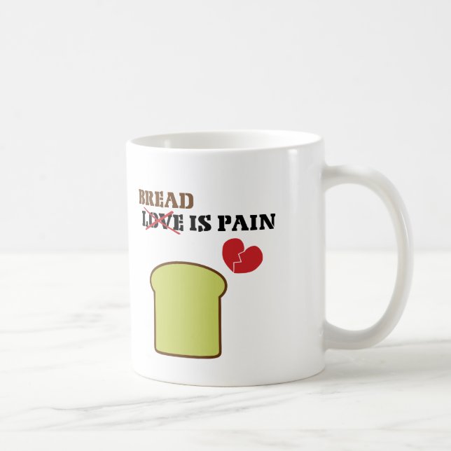 Taza De Café El Pan Es Dolor (Derecha)