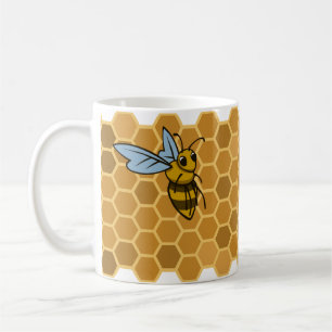 Taza De Café El panal manosea abejas