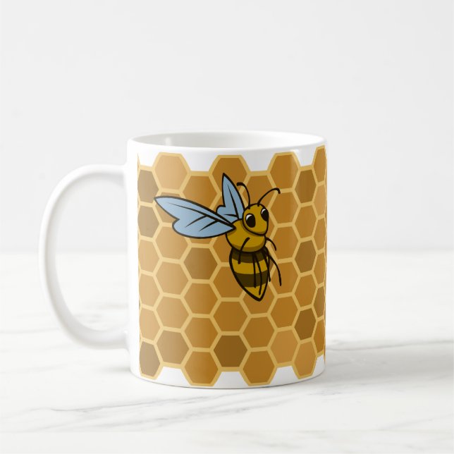 Taza De Café El panal manosea abejas (Izquierda)