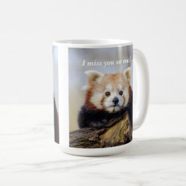 Taza De Café El Panda Rojo Cuerdo Te Extraña Tanto