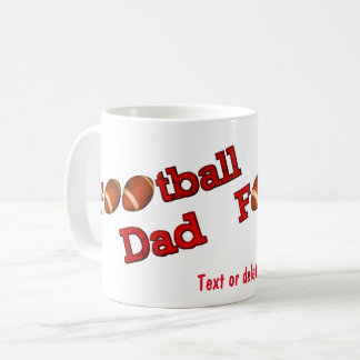 Taza De Café El papá del fútbol es personalizado