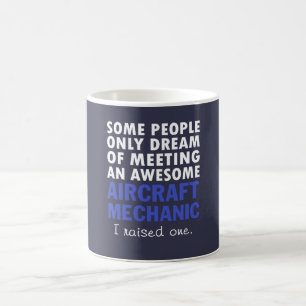 TAZA DE CAFÉ EL PAPÁ DEL MECÁNICO DE AVIONES