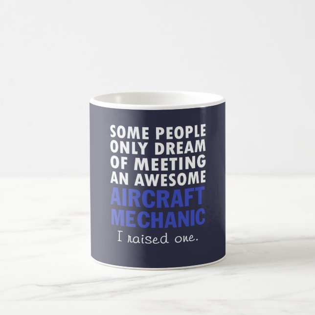 TAZA DE CAFÉ EL PAPÁ DEL MECÁNICO DE AVIONES (Centro)