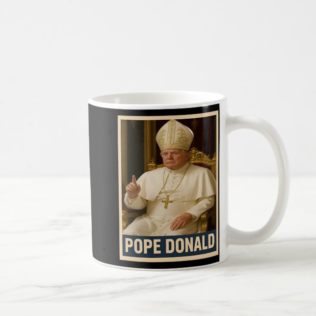 Taza De Café El Papa Donald Trump (Derecha)