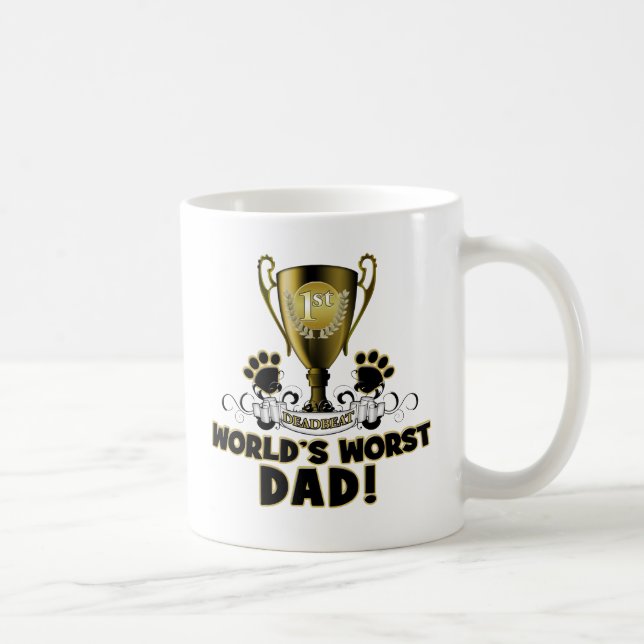 Taza De Café El papá peor del mundo (Derecha)