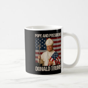 Taza De Café El Papa Y El Presidente Donald Trump