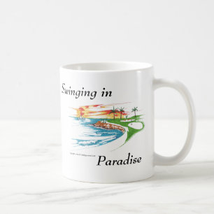 Taza De Café El paraíso del golfista