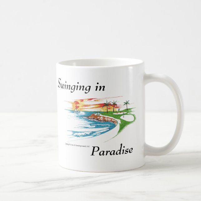 Taza De Café El paraíso del golfista (Derecha)