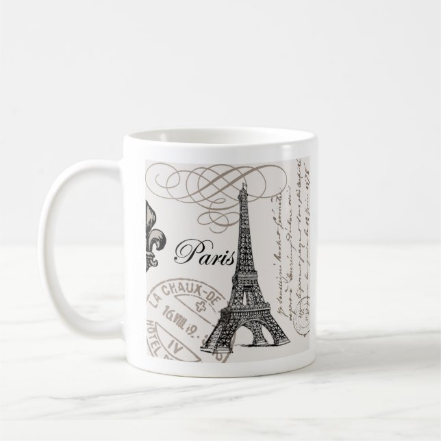 Taza De Café El París vintage...mug (Izquierda)