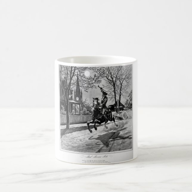Taza De Café El paseo de Paul Revere.  imagen 1775_War (Centro)