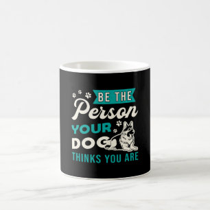 Taza De Café El Pastor Alemán Sea La Persona Que Pertenece A La