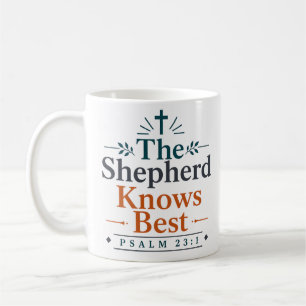 Taza De Café El Pastor Sabe Mejor Versículo Bíblico Cristiano