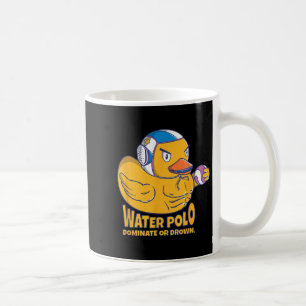 Taza De Café El Pato De Goma De Polo De Agua Domina O Se Ahoga 