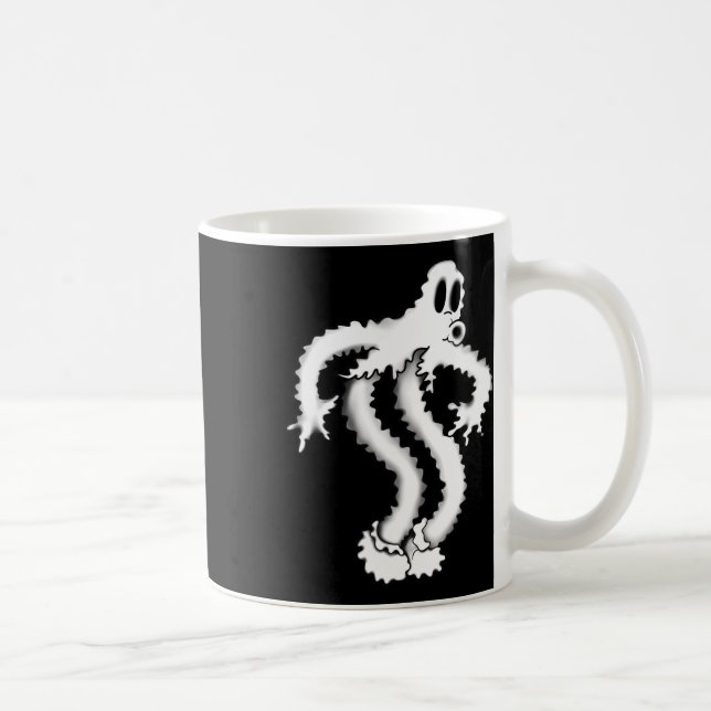 Taza De Café El payaso fantasma Shaky Spooky Blackwork (Derecha)