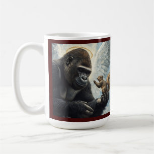 Taza De Café El Peanut la ardilla y Harambe nunca olvidan 