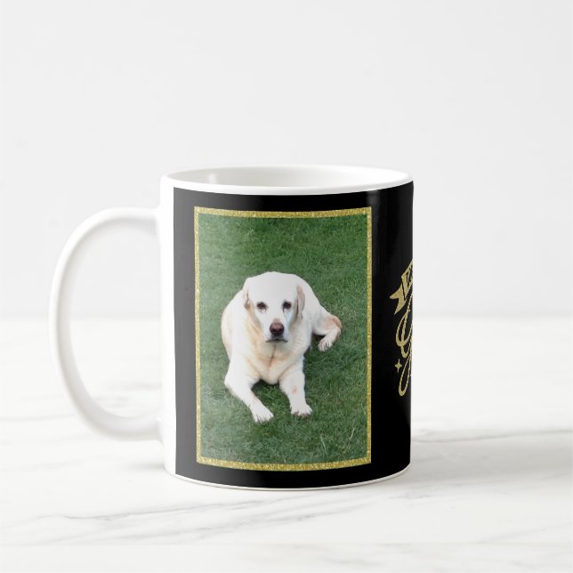 Taza De Café El pelo de perro es mi falsa foto del negro del (Izquierda)