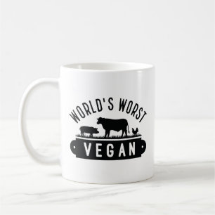 Taza De Café El peor vegano del mundo