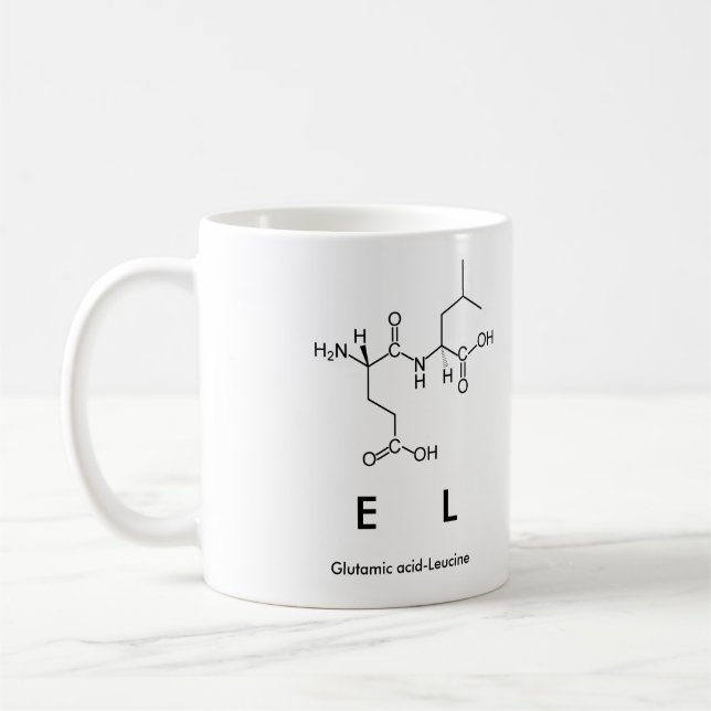 Taza De Café El peptido nombre mug (Izquierda)