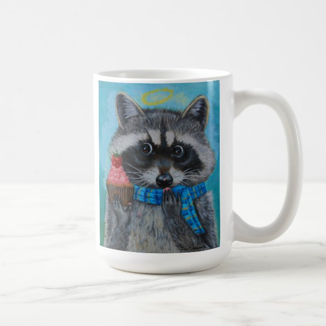Taza De Café El pequeño mapache de la "magdalena divina " ama (Derecha)