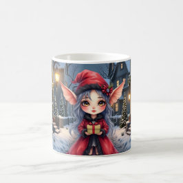 Taza De Café El pequeño mensajero de Navidad.