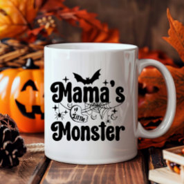 Taza De Café El pequeño monstruo de la mamá en Halloween Mug
