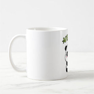 Taza De Café El Pequeño Panda Alegre Ser Vegan