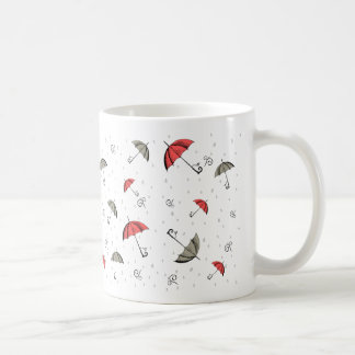 Taza De Café El pequeño paraguas rojo