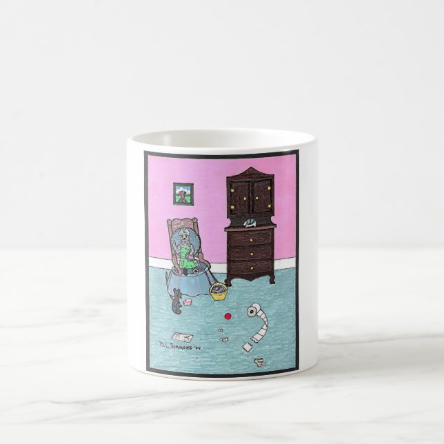 Taza De Café El pequeño rascal de la abuela (Centro)
