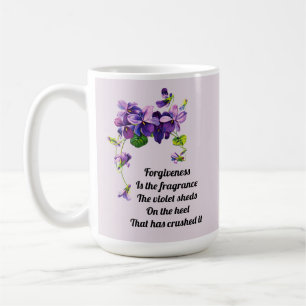 Taza De Café El perdón es la fragancia que vierte la Violeta