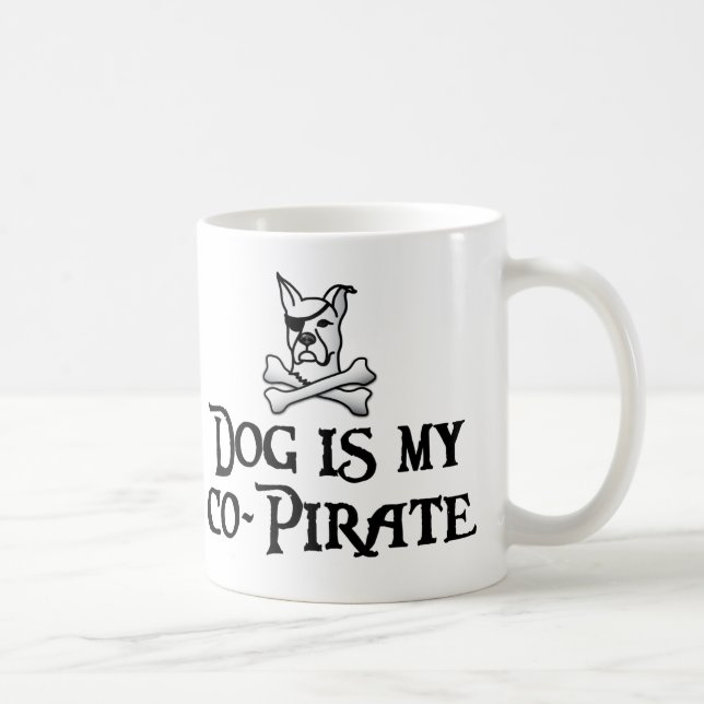 Taza De Café El perro es mi co-pirata (Derecha)